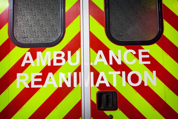 Resuscitation Ambulance Paris Firefighters Case Vital Distress —  Fotos de Stock
