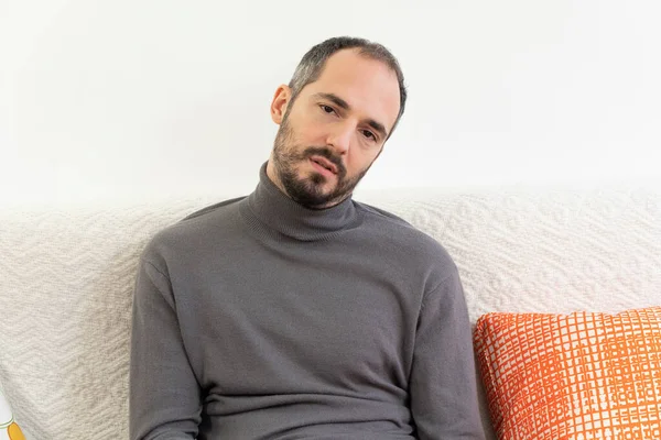 Man Fever Migraine — Stockfoto