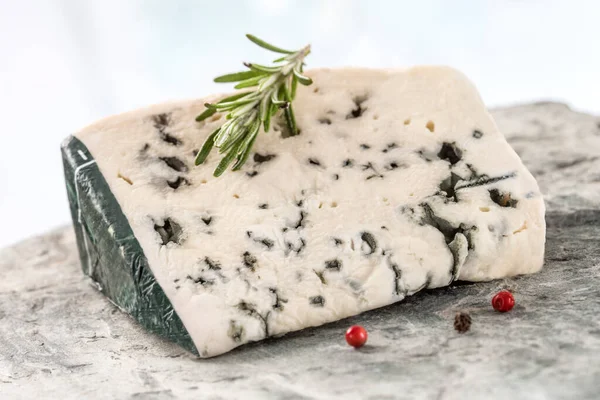 Slice Roquefort Traditional French Cheese — Stock Photo, Image