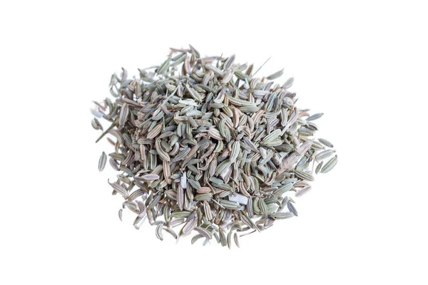 Pile Cumin Seeds Isolated White Background — Stock Photo, Image