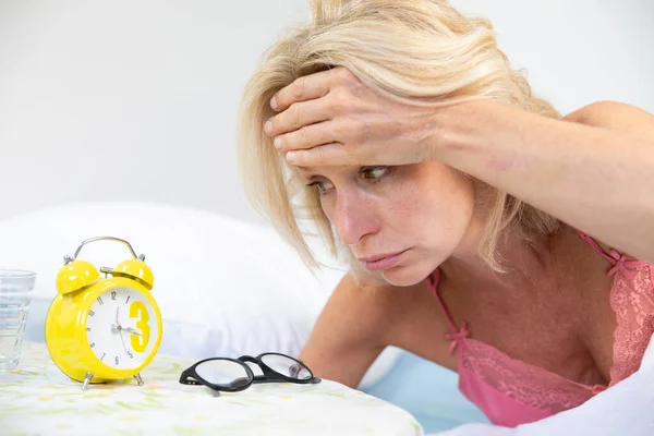 Woman Insomnia Close — Stockfoto