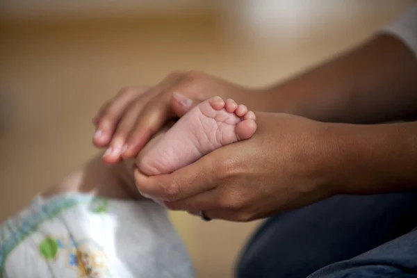 Massage Courses Babies Young Mothers Well Being Promote Bond Child — Stockfoto