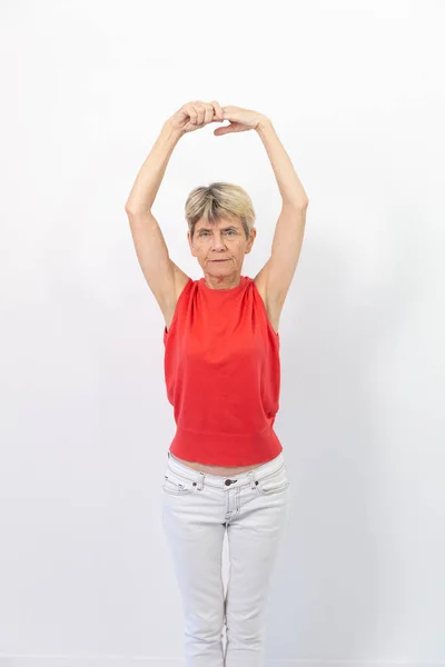 Fitness Activities People Parkinsons Include Flexibility Muscle Stretches Posture Movement — Fotografia de Stock