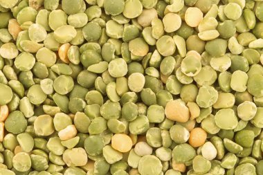 Split peas close-up background 
