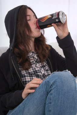 Energy drink. close-up view