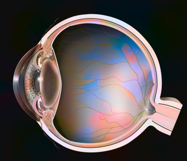 Closed-angle glaucoma: the trabecula are blocked because of the pupil.