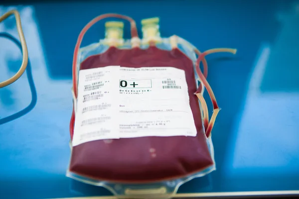 Blood Depot Stores Distributes Bags Blood Platelets Intended Hospital Patients — Foto Stock