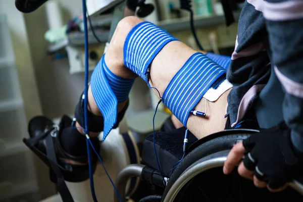 Competition Athletes Equipped Bionic Devices Using Electrostimulation Brain Machine Interfaces — Foto Stock