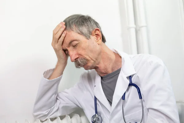 Doctor Exhausted His Work — Stock Photo, Image