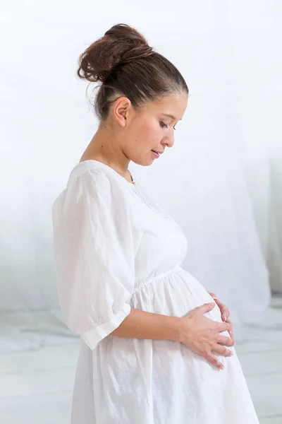 Months Pregnant Woman — Stock Photo, Image