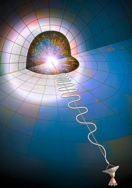 According Penzia Wilson Big Bang Emits Time Stretched Wavelength — Stock Photo, Image