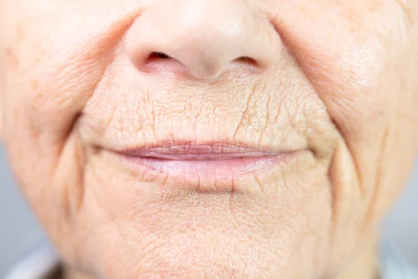 Lips Old Woman — Photo