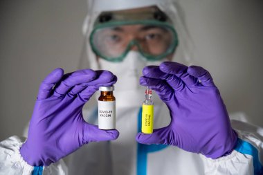 Man in protective suit during the Covid-19 pandemic