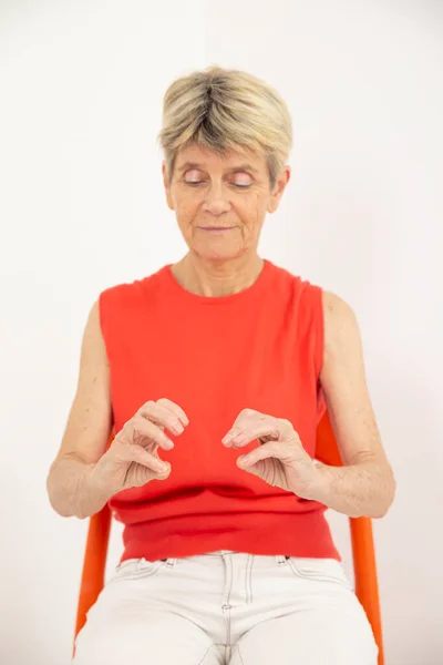 Fitness Activities People Parkinsons Include Flexibility Muscle Stretches Posture Movement — Zdjęcie stockowe