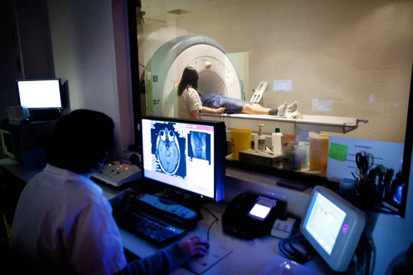 Mri Magnetic Resonance Imaging Patient Head — Fotografia de Stock