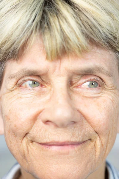 Gesicht Der Alten Frau — Stockfoto