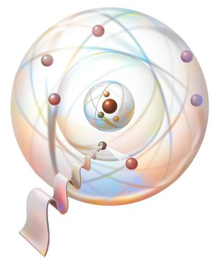 Bohr's circular orbits: electrons orbit on them.