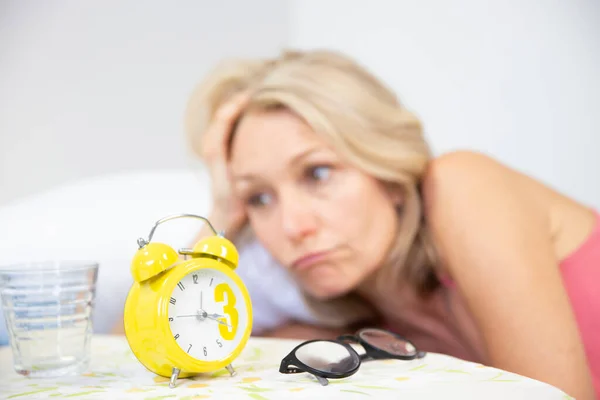 Woman Insomnia Close — Stock Photo, Image