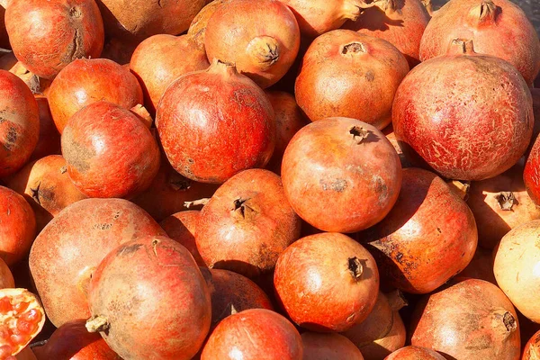 Fruit Pomegranates Close View — Stock Fotó