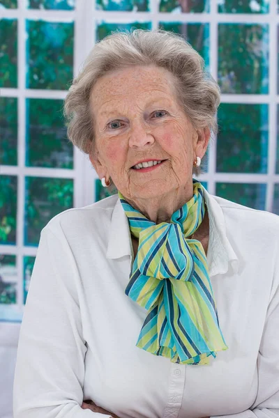 Senior Woman Close Portrait — Zdjęcie stockowe
