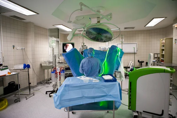 Laser Surgery Treatment Benign Prostatic Hyperplasia Urological Surgeon — Stock Photo, Image