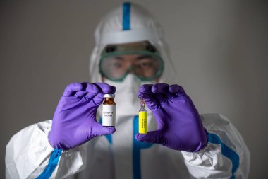 Man in protective suit during the Covid-19 pandemic