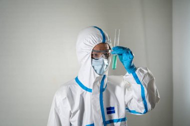 Researcher working for research on Covid-19