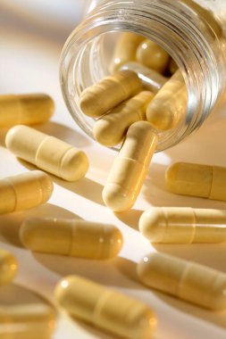 A CAPSULE-FORM DRUG close-up view