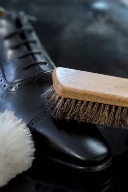 Shoe polish. close-up view