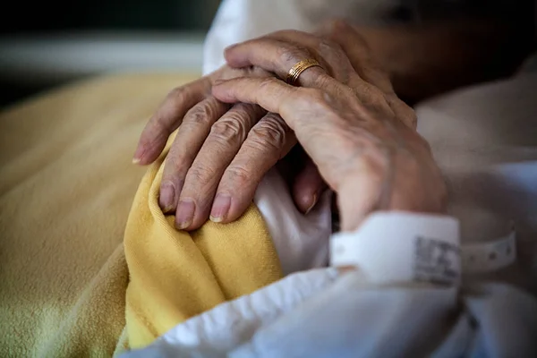 Patient Admitted Geriatrics Suffering Alzheimer Dementia — Stockfoto