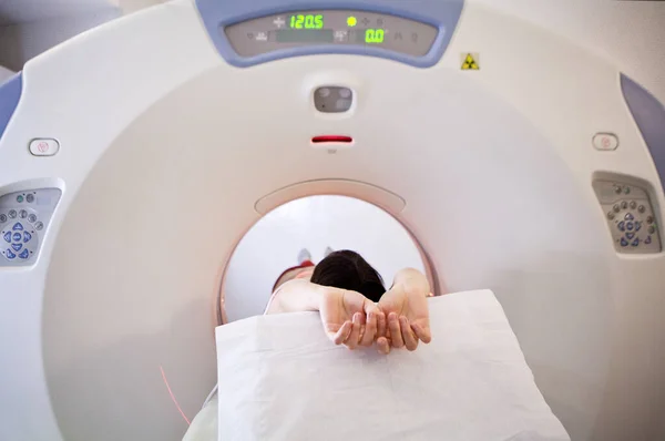 Mri Magnetic Resonance Imaging Patient Abdomen — Fotografia de Stock