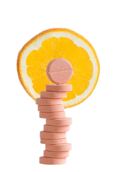 Vitamin Isolated White Background — Stock Photo, Image
