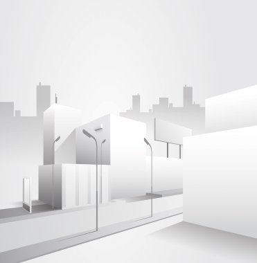 modern ve temiz minimal sokak görünümü