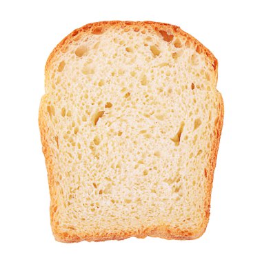 Kızarmış tost portre üzerinde beyaz izole