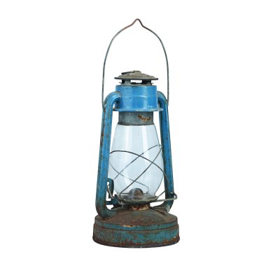 eski küçük lamba beyaz izole