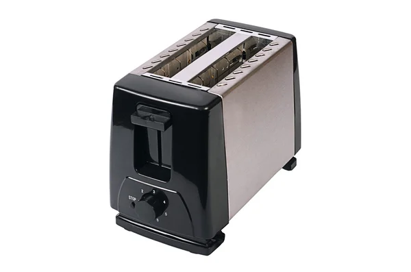 Silver toaster isolated on white background — Stock Photo, Image