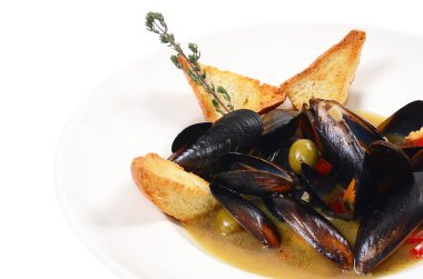 Midye gevrek ciabatta ile Toskana