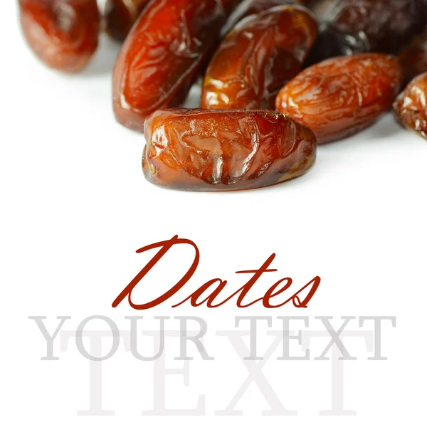 Dates isolated on white background