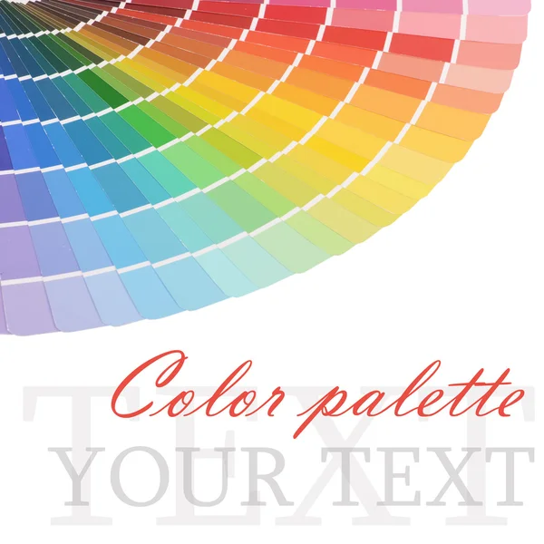 La paleta de colores aislada en blanco — Foto de Stock