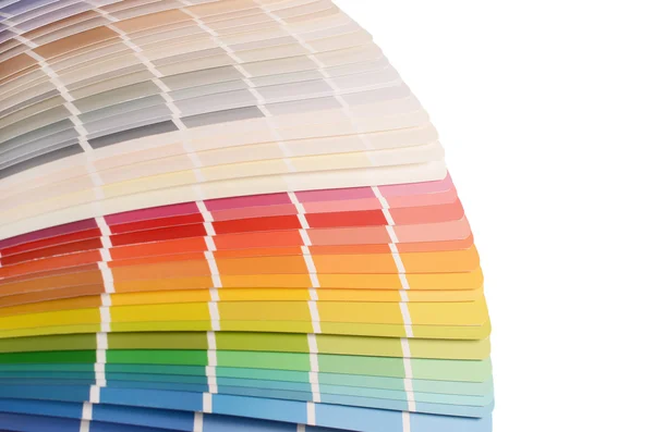 La tavolozza dei colori isolata sul bianco — Foto Stock