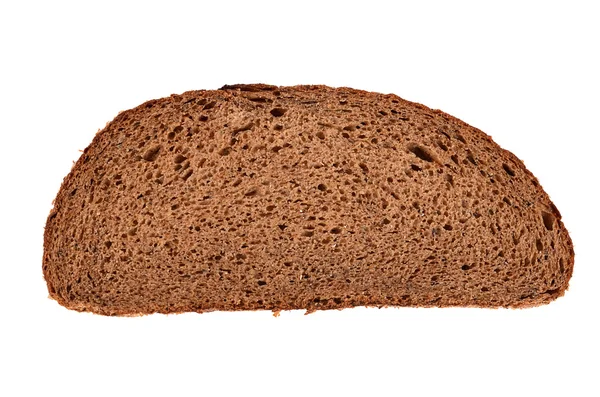 Pezzo di pane fresco isolato su sfondo bianco — Foto Stock