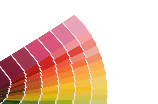 A paleta de cores isolada no branco — Fotografia de Stock