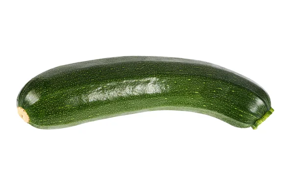 Green zucchini  isolated on white background — Stock Photo, Image