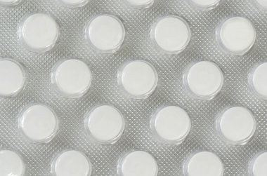 Tablet ambalaj içinde. tıbbi geçmişi