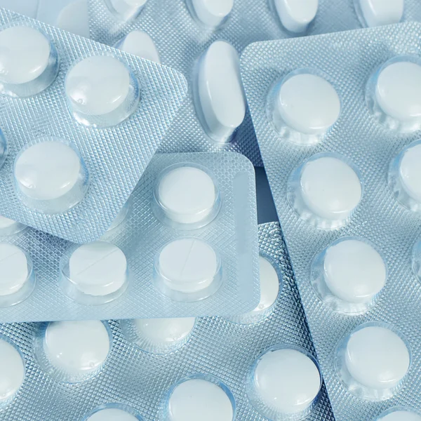 Tablet ambalaj içinde. tıbbi geçmişi