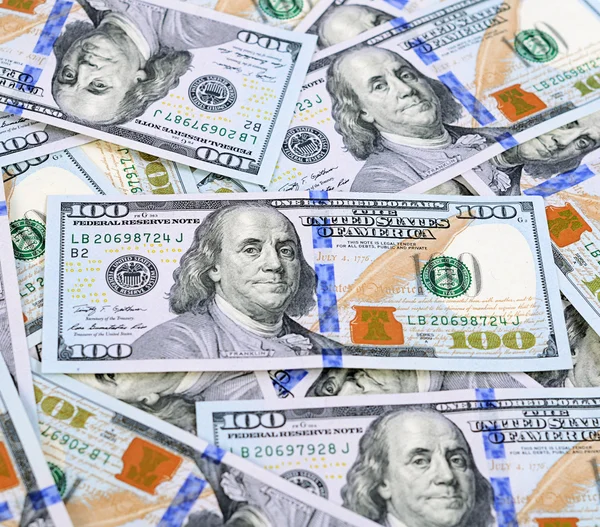 yüz dolarlık banknotlar arka plan olarak