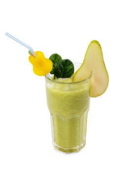 beyaz izole freshening armut smoothie