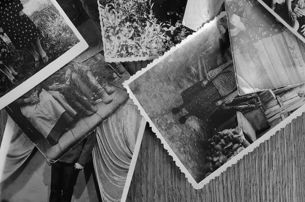 La foto vieja de las personas el fondo — Foto de Stock