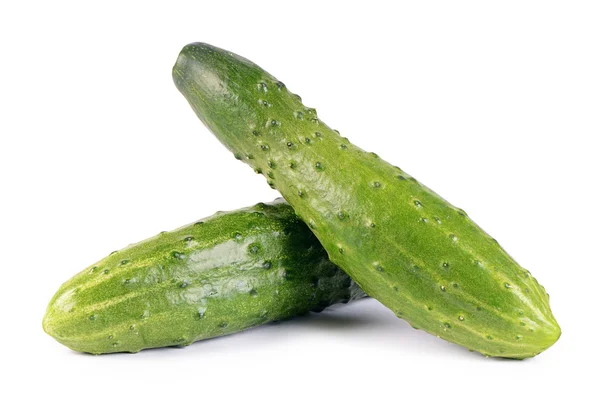 Fresh cucumber isolated on white background — Stock Photo, Image