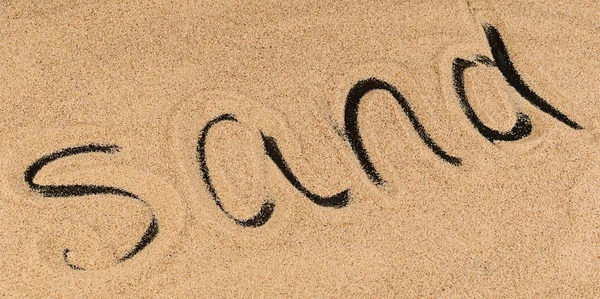 The sand on the black background — Stock Photo, Image